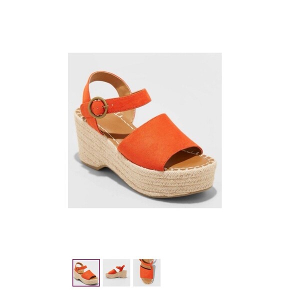 Universal Thread Espadrille Wedges, Size 8 - Picture 1 of 7